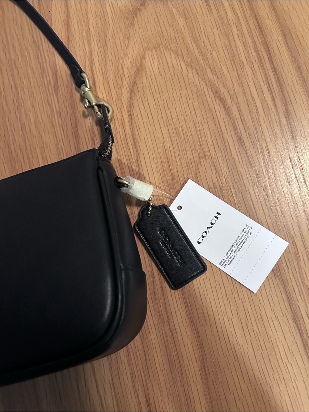 Coach Plaza Bag 22 - Brass/Black NWT - Picture 9 of 15